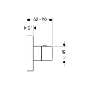 Axor Showersolution Termostat For innbygging, Børstet Gull