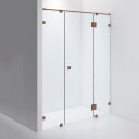 INR Iconic Nordic Rooms Dusjnisje ARC 7 Måltilpasset Brushed Bronze / Timeless Klart Glass