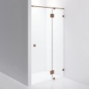 INR Iconic Nordic Rooms Dusjnisje ARC 5 Måltilpasset Brushed Bronze / Opal Klart Glass