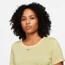 Nike One T-Shirt Dame Lemon Chiffon/Black S