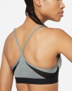 Nike Indy Light-Support Padded V-Neck Sports Bra Dame Smoke Grey/Pure/Black/White XS