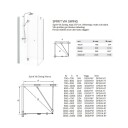 Macro Design Spirit Dusjhjørne Vik Swing - med Knott Hvit Matt / 80x70cm Ice Glass