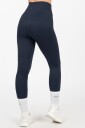 FAMME - Blue Ribbed Seamless Tights - XS