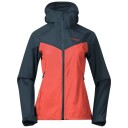 Bergans Women's Microlight Jacket (2021) XXS, Brick/Orion Blue