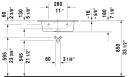 Duravit Me By Starck Compact Møbelser. 630x400 mm, 1 bl.hull, m/o.l, Hvit m/WG