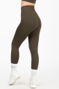 FAMME - Green Ribbed Seamless Tights - XS