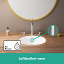 Hansgrohe Vernis 3-hulls Batteri 150 Med bunnventil, Krom