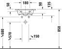 Duravit Viu servant, 45x32 cm, hvit