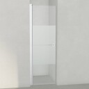 INR Iconic Nordic Rooms Dusjnisje Linc 2 Original Matt Aluminium / 67,5cm Stripe Glass