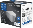 Duravit ME By Starck Toalettpakke u/skyllekant, m/myktluk. sete/lokk, WG