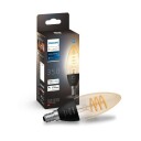 Philips Hue White Ambiance E14 filament stearinlyspære, 1-pack