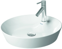 Duravit Cape Cod Toppmontert servant 480x480 mm, 1 bl.hull, u/o.l, Hvit m/WG