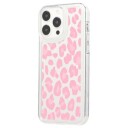 iPhone 15 Pro Max Fashion TPU-deksel Rosa leopard