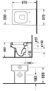 Duravit Vero Gulvstående toalett 350x570 mm