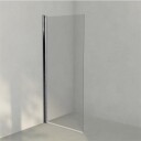 INR Iconic Nordic Rooms Dusjvegg Linc 19 Original Matt Aluminium / 89,5cm Klart Glass