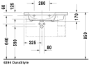 Duravit DuraStyle Møbelservant 800x480 mm, 1 bl.hull, u/o.l, Hvit m/WG