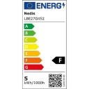 Nedis Frostet LED lyspære Varm hvit E27, G45, 4,9W, 470lm, 2700K