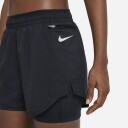 Nike Tempo Luxe 2-In-1 Shorts Dame Black/Black/Reflective Silver XS