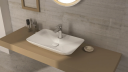 Bathco Brujas Toppmontert Servant 64,5x40x12,5 cm, uten overløp, Hvit