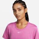 Nike One T-Shirt Dame Cosmic Fuchsia/White M