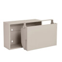 ReCollector - Small Wall storage / Bathroom bin - Silver Cloud grey