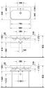 Duravit Happy D.2 Møbelservant 800x505 mm, 3 blanderhull