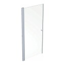 Porsgrund Showerama 10-01 Dusjdør Rett Matt Aluminium / 90cm Klart Glass