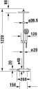 Duravit B.1 Dusjsystem Ø 200 mm, med termostat, Krom