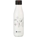 Les Artistes  Bottle Up Design termoflaske 0,5L hvit/svart/rosa