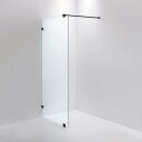 INR Iconic Nordic Rooms Dusjvegg ARC 20 Original Svart Matt / 90cm Klart Glass