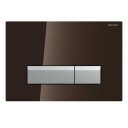 Geberit Sigma40 Betjeningsplate Sort Matt/Børstet Aluminium