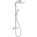 Hansgrohe Croma E Showerpipe 280 280x170 mm, 1jet, EcoSmart, Krom