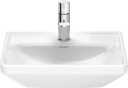 Duravit D-Neo Vegghengt Servant 450x335 mm, 1 bl.hull, u/o.l, Hvit m/WG