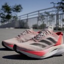 Adidas Adizero Boston 12 Dame Sandy Pink/Aurora Metalic/Solar Red 39 1/3