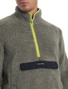 Icebreaker Icl Realfleece Sherpa Ls Half Zip Herre Loden/Black/Bio Lime/Cb L