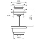 Tapwell 74400 Bunnventil Servant Krom