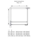 Macro Design Empire Swing Dusjhjørne - med Gunmetal Profil / 76x79cm Klart Glass Sprosser