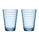 iittala Aino Aalto vannglass 2-pack 33 cl Aqua