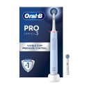 Oral-B Elektrisk tannbørste Pro3 Blue + Extra Sensi Brush Head