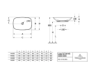 V&B Loop & Friends Toppmontert servant 620x420 mm, m/overløp, Stone White m/C+