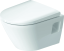 Duravit Compact D-Neo Vegghengt toalett 370x480 mm, Rimless, Hvit