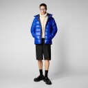 Save The Duck Maxime Hooded Puffer Jacket Herre Blue Berry M