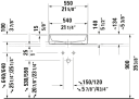 Duravit Zencha Toppmontert Servant 550x390 mm, 1 bl.hull, u/o.l, Hvit m/WG