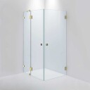 INR Iconic Nordic Rooms Dusjhjørne ARC 14 Måltilpasset Brushed Brass / Timeless Klart Glass