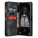 Samsung Galaxy S23 Ultra 5G Caseme 008 2-i-1 Multifunksjonell Lommebok-deksel Svart