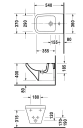 Duravit Durastyle Vegghengt bidé 370x540 mm.