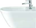 Duravit D-Neo Vegghengt bidet 370x540 mm, Hvit m/WG