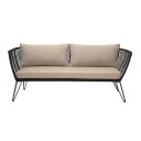 Bloomingville - Loungesofa m/puter Svart 1648830-01-0 1612757-02-0