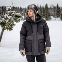 Dovrefjell Frost Q.B Tex dunjakke (M) black/grey - Str. M