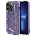 Guess Case For Iphone 15 Pro 6,1&Amp Amp Quot  Guhcp15lpsfdgsu Purple Hc Sequin Script Metal